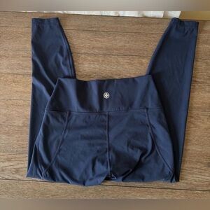 EUC Navy Blue Tory Burch Sport Leggings Size XL 🦋